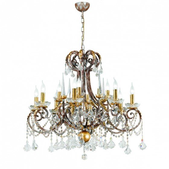 Ottocento Gold Leaf Baroque Chandelier